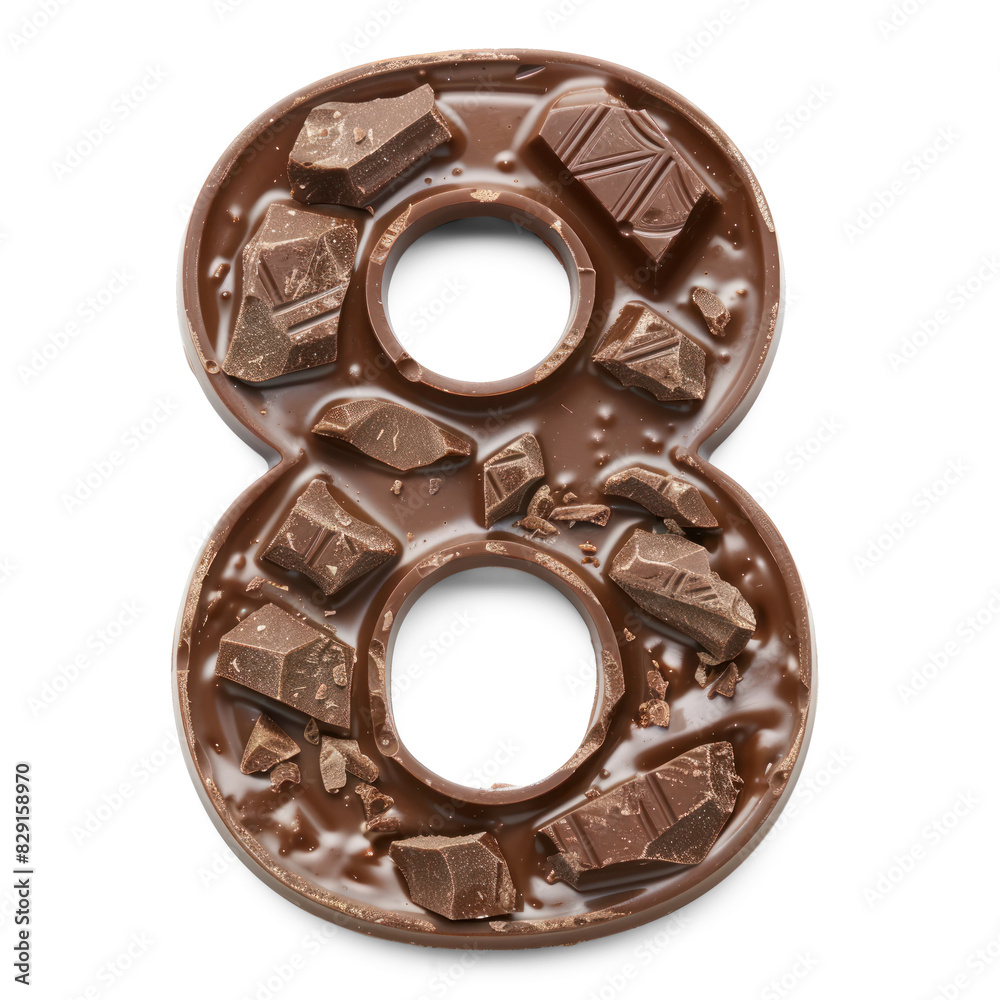 Number eight of chocolate Number eight of chocolate