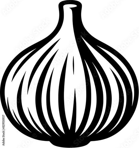 garlic isolated icon Generative AI