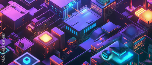 Wallpaper Mural fondo 3d minimalista figuras geométricas colores brillantes, metal, moderno Torontodigital.ca