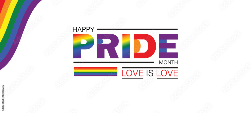 Fototapeta premium Stunning Illustration Design for Pride Month