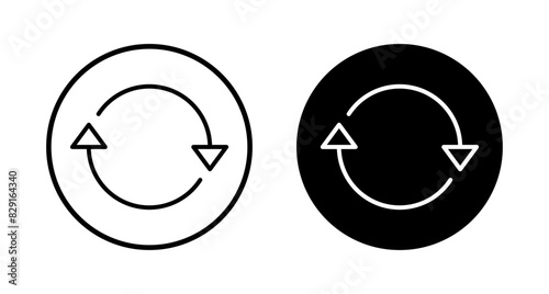 Refresh icon vector isolated on white background. Reload icon vector. Update icon. convert icon