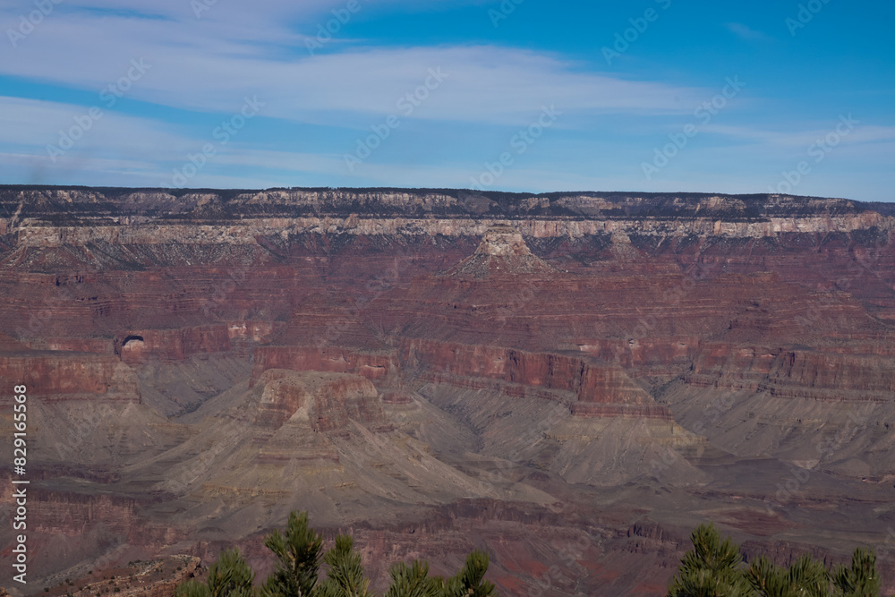 Bright Angel Canyon viewed from Trail of Time at Grand Canyon Bright Angel Canyon viewed from Trail of Time at Grand Canyon