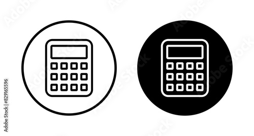 Calculator icon vector isolated on white background. Calculator vector icon. Accounting icon