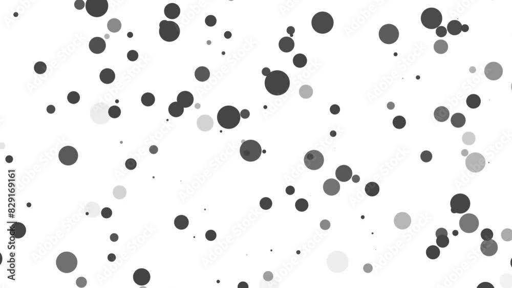 Shape circle particles fading animation black color Shape circle particles fading animation black color