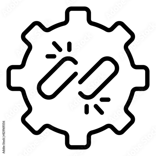 disconnect icon, line icon style