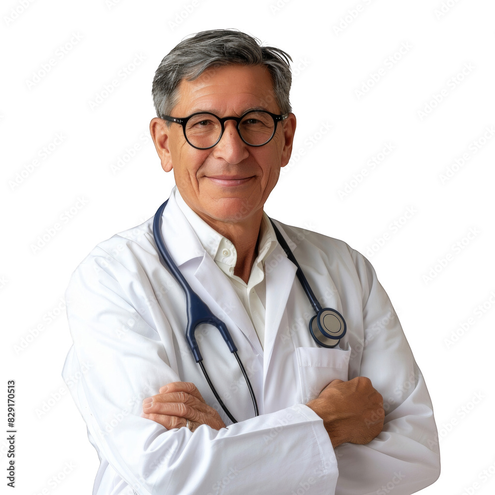 a portrait of happy doctor in white coat, transparent background, png. a portrait of happy doctor in white coat, transparent background, png.