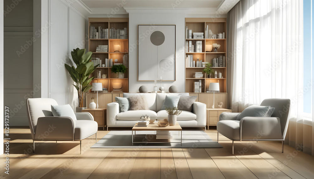 Fototapeta premium living room interior