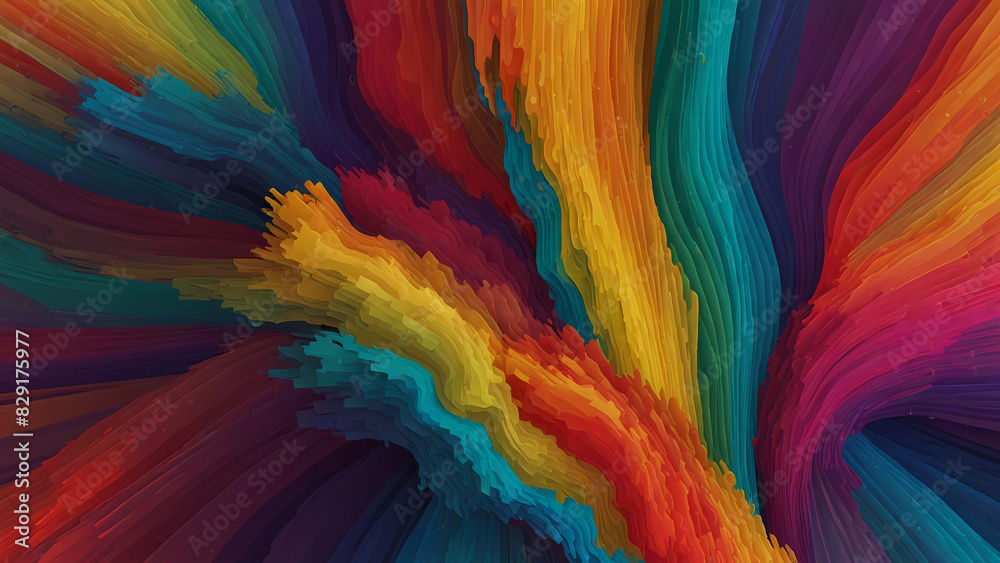Abstract colorful Line Pattern Background