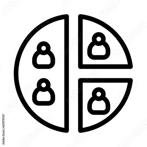 Costumer segmentation icon