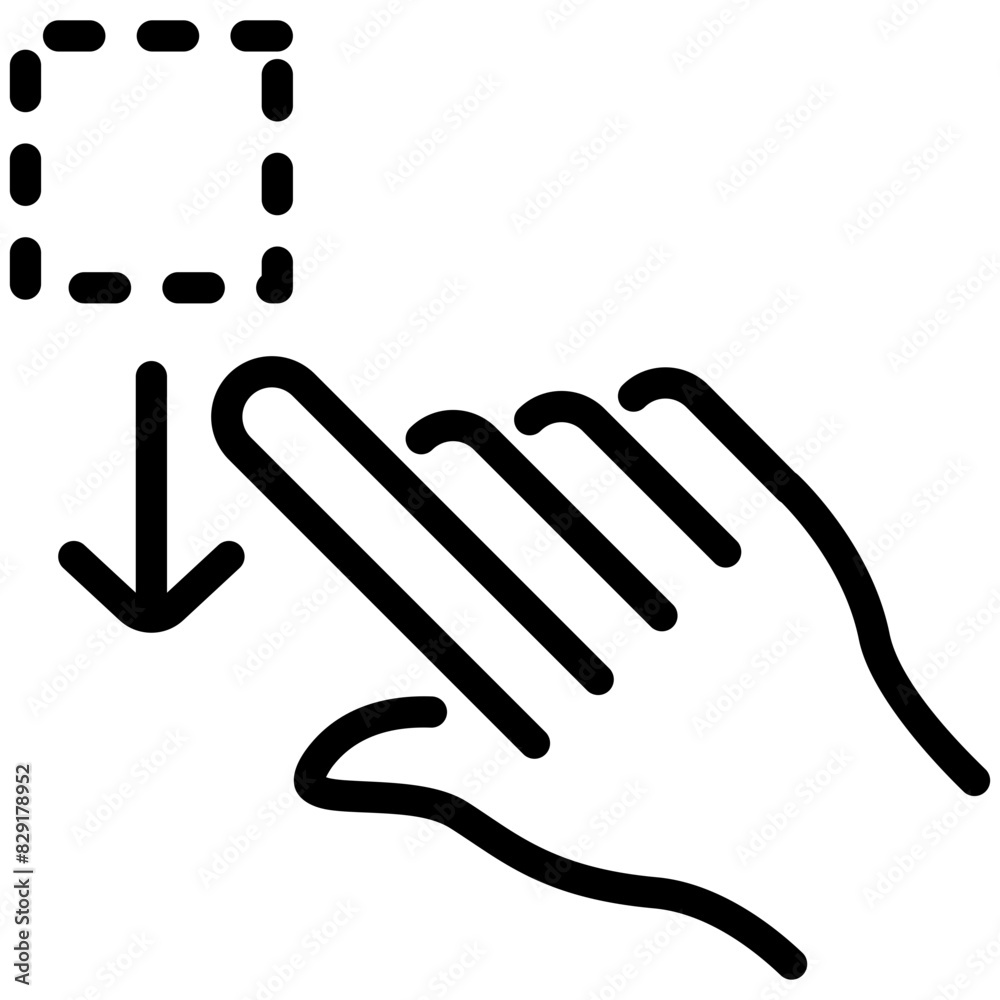 Obraz premium drag line icon