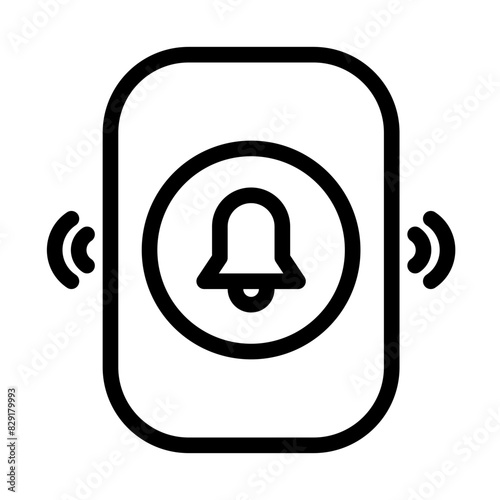Remote doorbell icon. Part of smart home icons