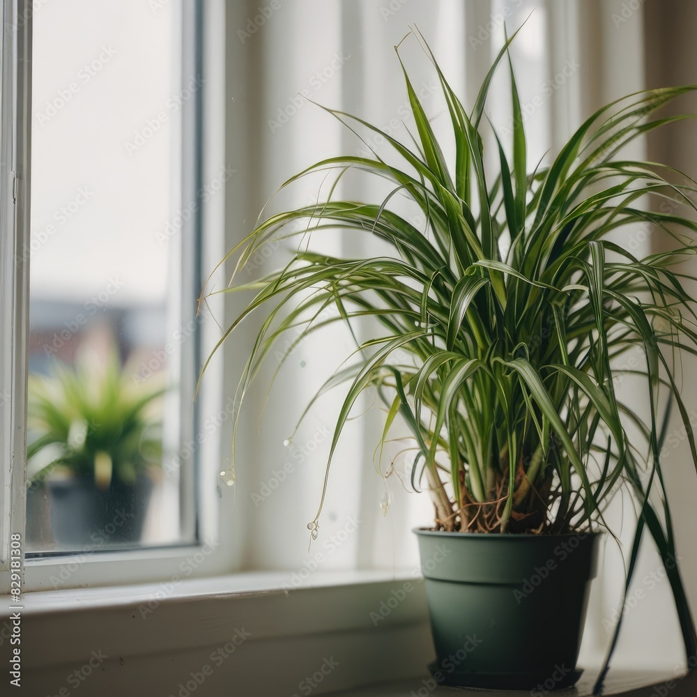 Fototapeta premium plant in a window