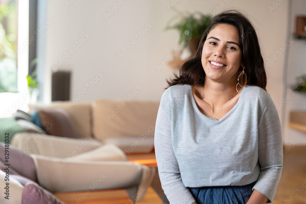 portrait of a woman, black person, afro american girl, curly hair, young woman in a house, happy housewife portrait of a woman, black person, afro american girl, curly hair, young woman in a house, happy housewife