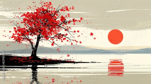 Elevate your strategy with a singular nature object that embodies serenity and calmness.