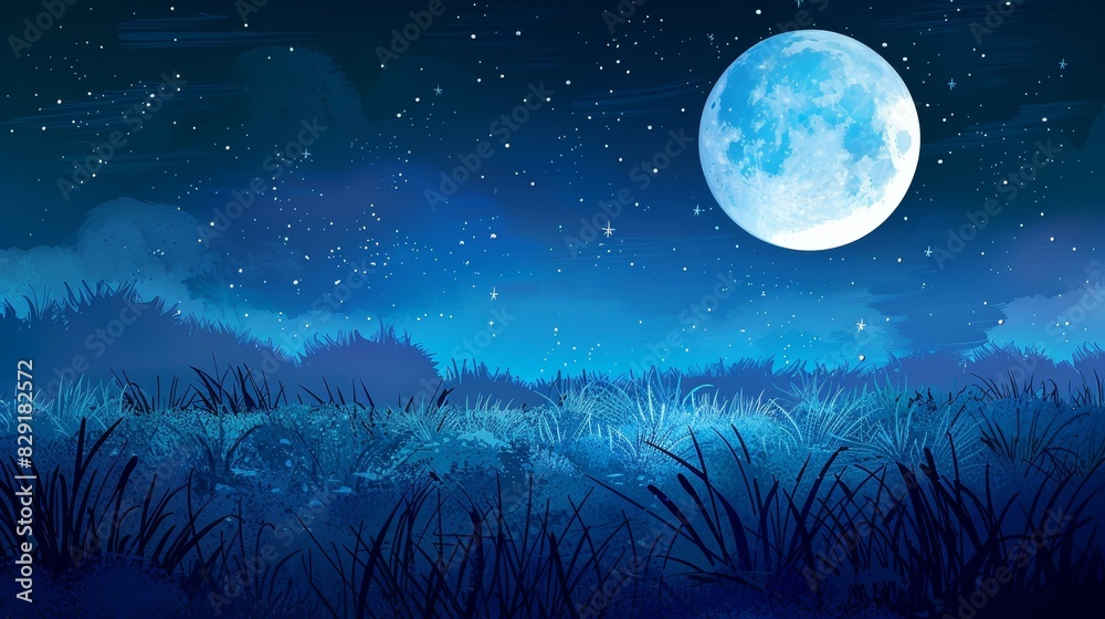 Discover a meadow where grass glows like countless stars under the moon. Discover a meadow where grass glows like countless stars under the moon.