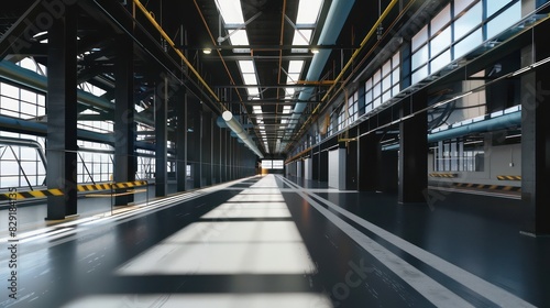 industrial Interior background, very modern and structural 