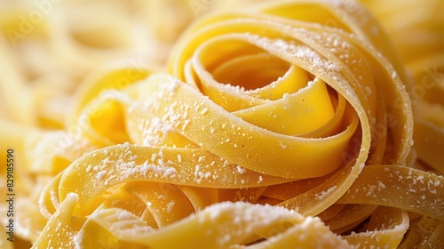 fettuccine pasta closeup on a full background 