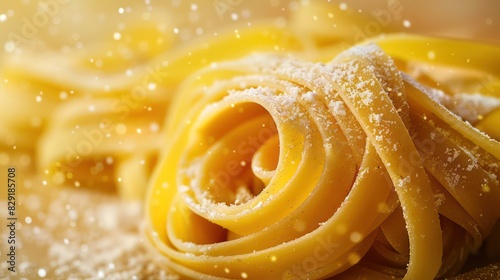 fettuccine pasta closeup on a full background 