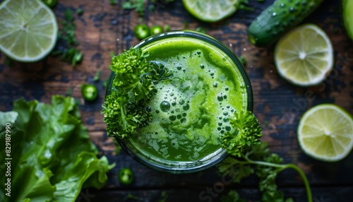 Detox with green or fresh juice