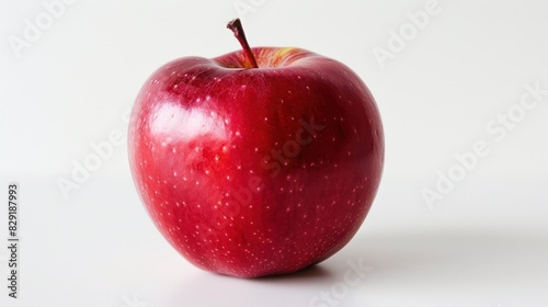 Red apple fruit isolated on a white background. photo