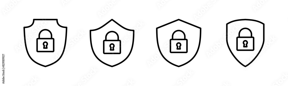 Security icon set. protection icon. privacy. vpn