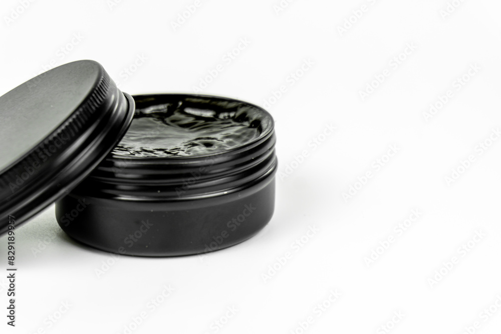 Cool Water-Based Pomade Container Mock-up with White Background Cool Water-Based Pomade Container Mock-up with White Background