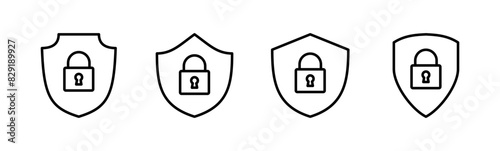 Security icon set. protection icon. privacy. vpn