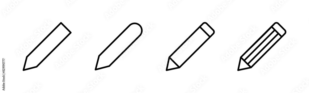Pencil icon set. pen symbol. edit icon vector Pencil icon set. pen symbol. edit icon vector