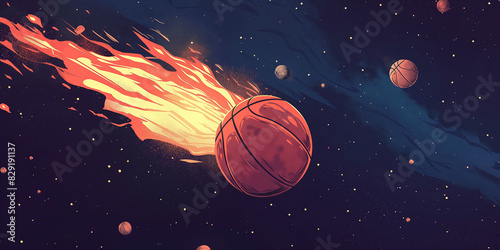 Basketball Shooting Through Space