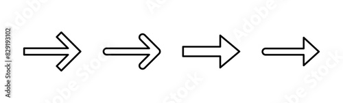 Arrow icon set. Arrow symbol. Arrow sign for your web design.