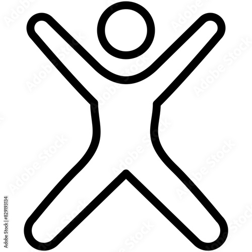 stretching line icon