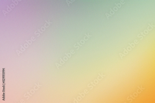 Abstract colorful gradient background with grainy style effect. Retro yellow grainy wallpaper.