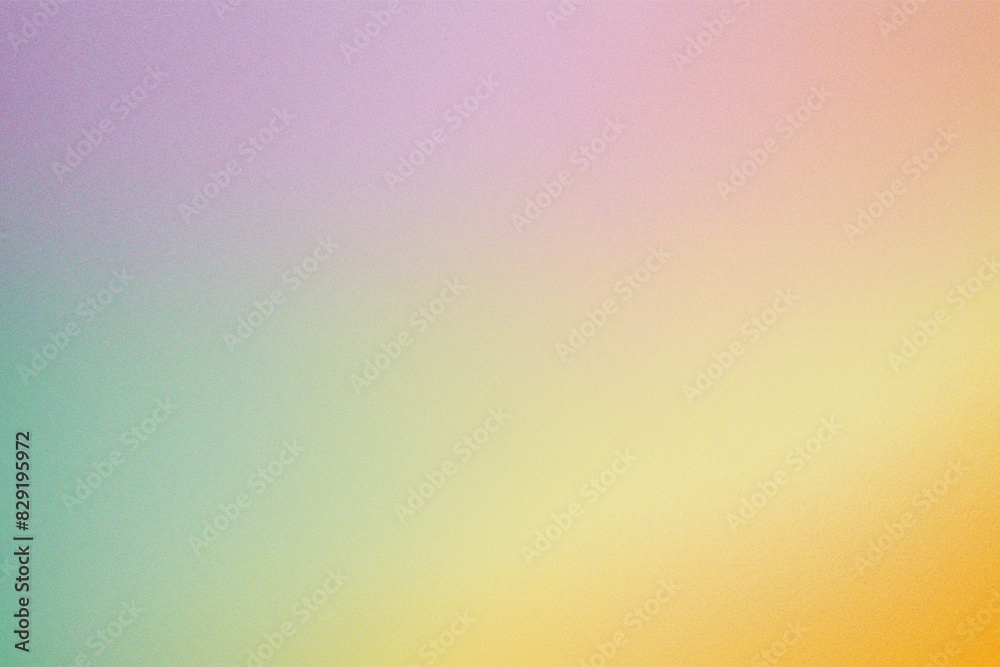 Abstract colorful gradient background with grainy style effect. Retro yellow grainy wallpaper.