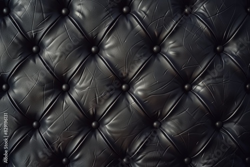 Luxurious black leather texture background for text