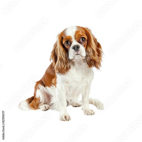 Experience The Gentle Charm Of A Cavalier, Isolated On Transparent Background, For Design And Printing