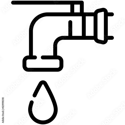 faucet line icon