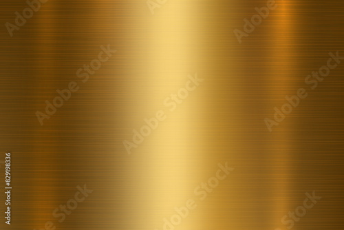Gold brushed steel metal texture background, vector illustration.