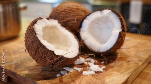 The instructor describes the versatility of coconut and how it can be used in both sweet and savory dishes.