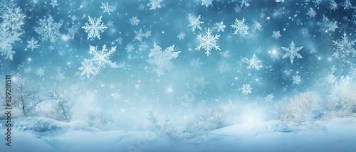 Winter snowflake backgrounds with a frosty feel