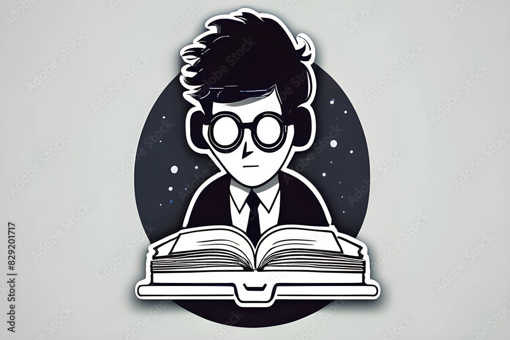 person with book generative ai person with book generative ai