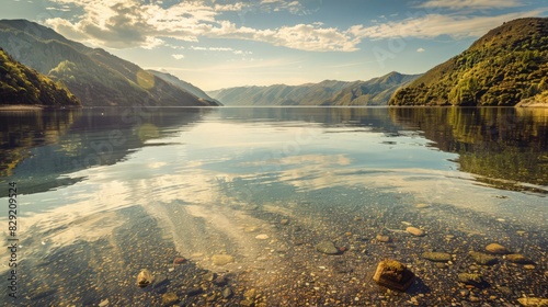 Experience the peaceful beauty of Momorangi Bay in Marlborough Sounds, South Island, New Zealand photo