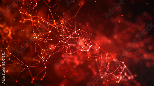 Science webinar banners enhanced by a luminous vermilion abstract. photo