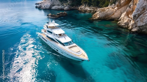 Private Yachts: Embark on a voyage aboard a private yacht, sailing through crystal-clear waters and enjoying the ultimate in luxury travel. © Somvang