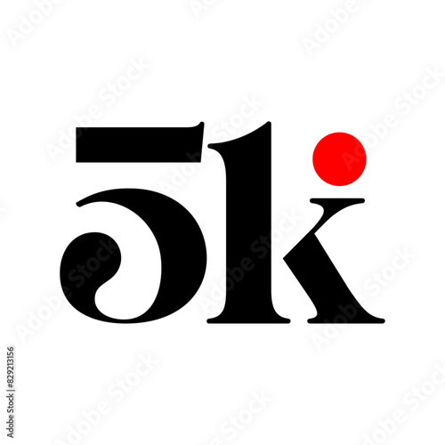 5k brand monogram
