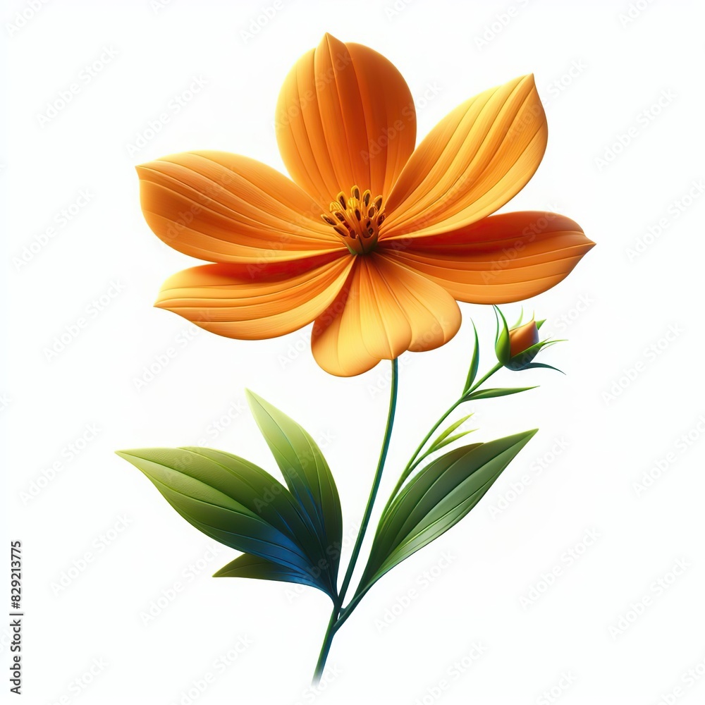 orange flower isolated orange flower isolated