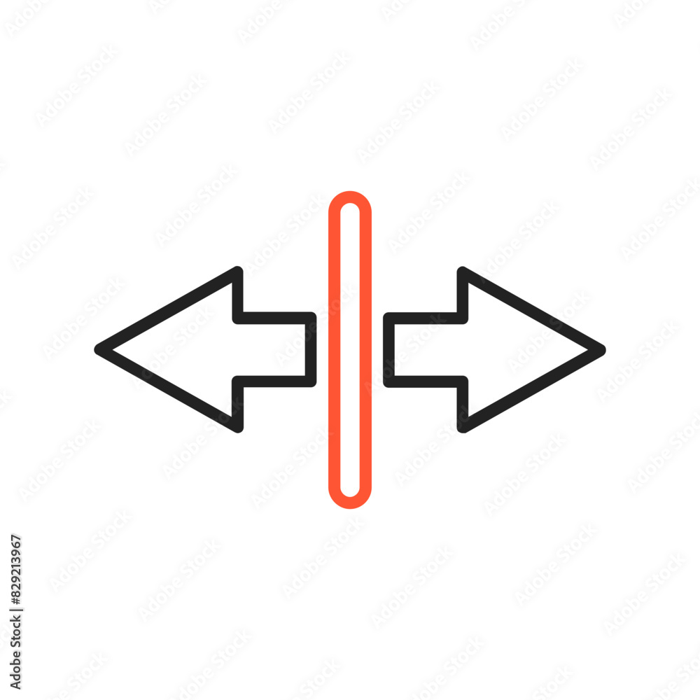 Separation Vector Icon Design Separation Vector Icon Design