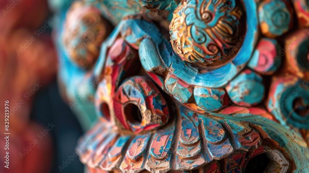 Detail of handcrafted Mexican petate