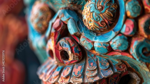 Detail of handcrafted Mexican petate photo