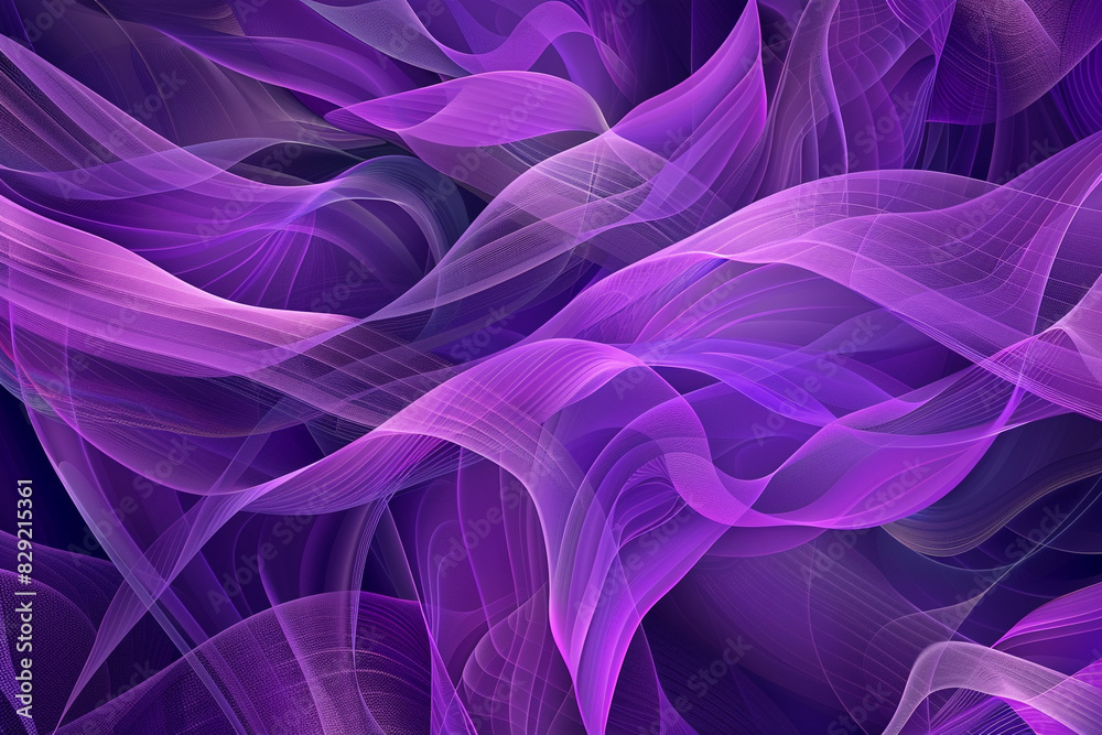 Obraz premium Visual experience enriched by organic patterns in a modern violet design.