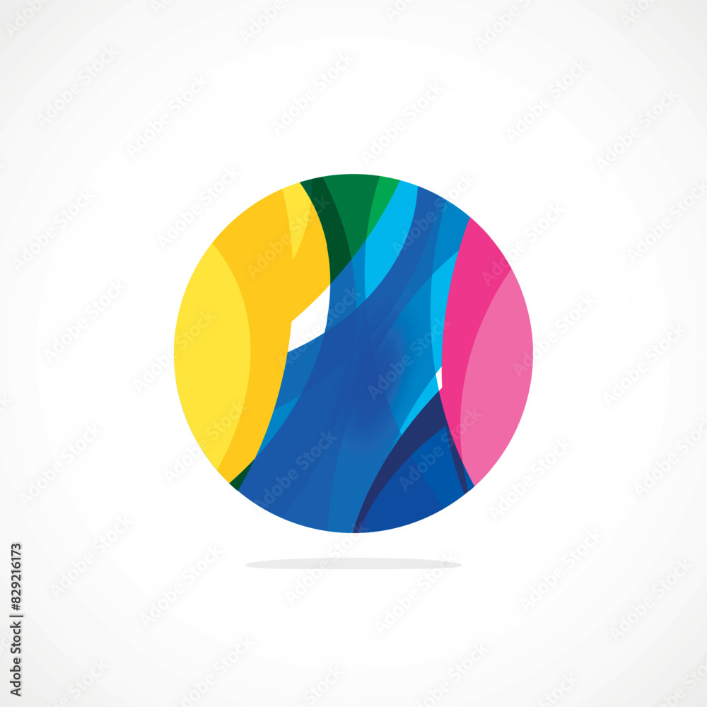 Abstract circle logo, dynamic aesthetic. Simplicity suggests connectivity, fluidity, and energy, making it a versatile choice for brands seeking a modern, visually engaging identity Abstract circle logo, dynamic aesthetic. Simplicity suggests connectivity, fluidity, and energy, making it a versatile choice for brands seeking a modern, visually engaging identity